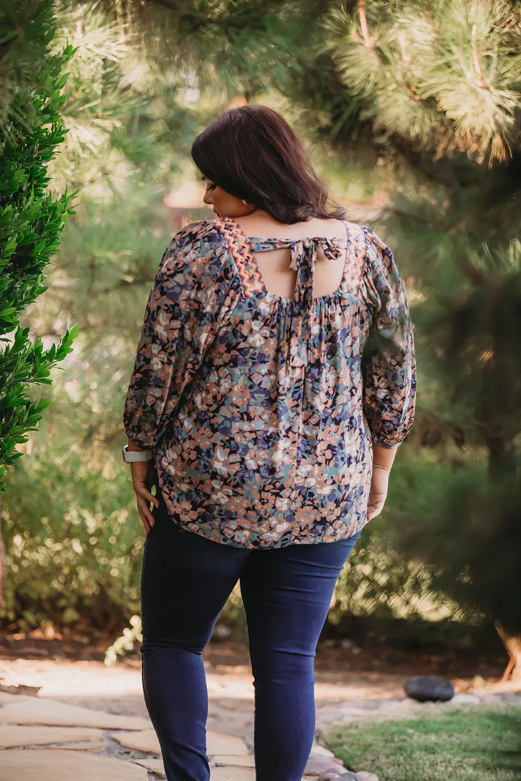 Everyday Floral Tie Top