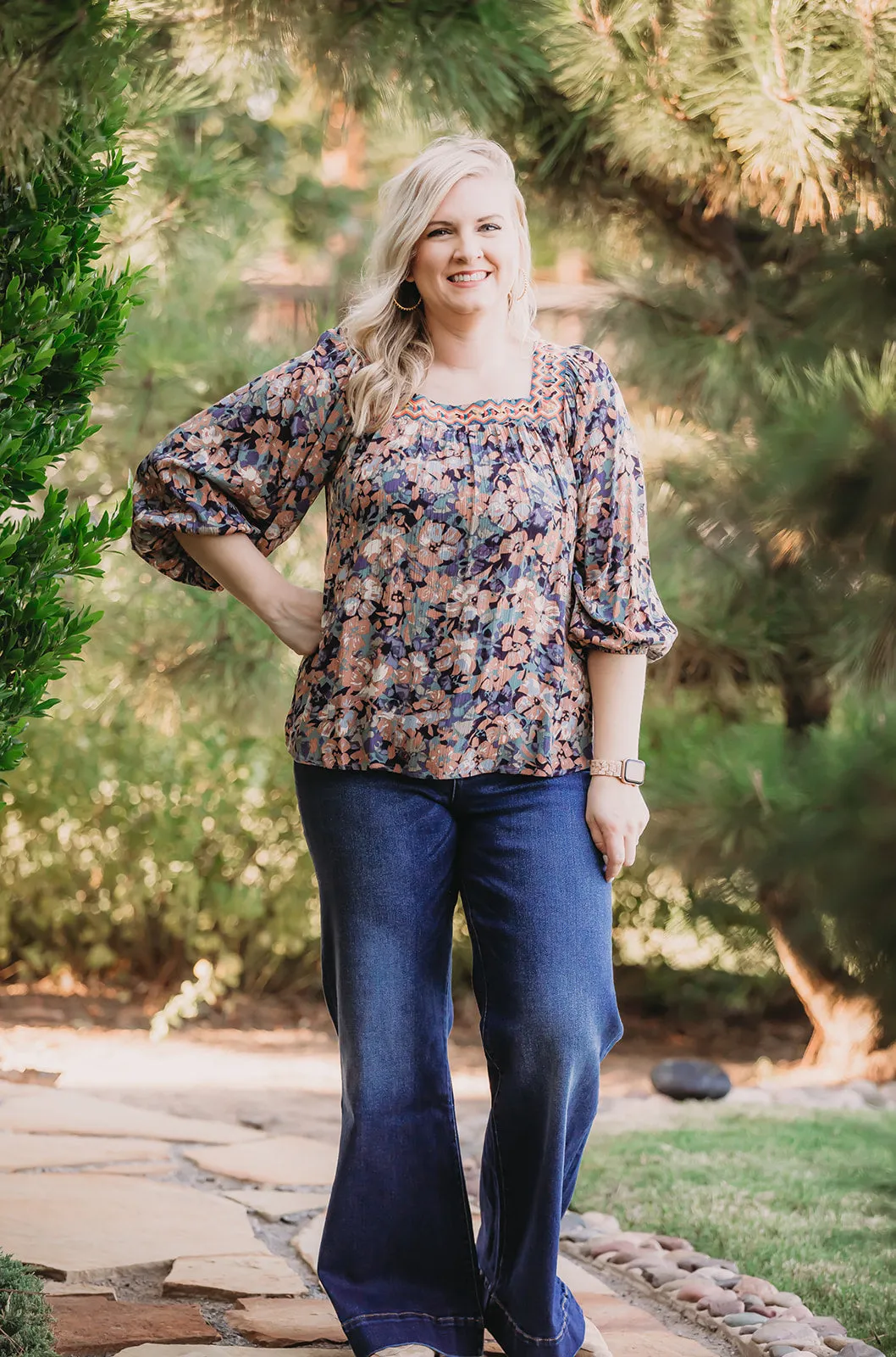 Everyday Floral Tie Top