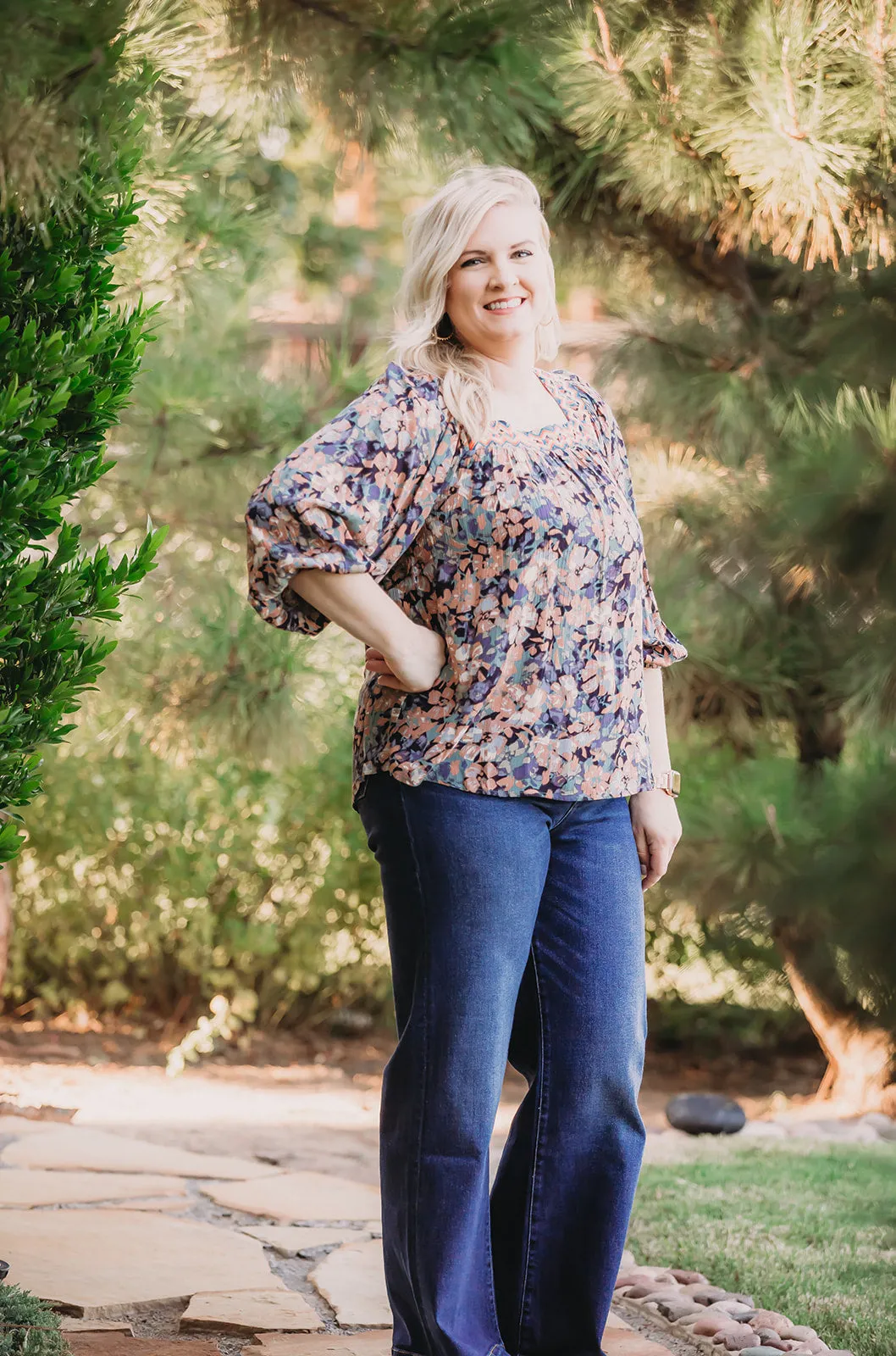 Everyday Floral Tie Top
