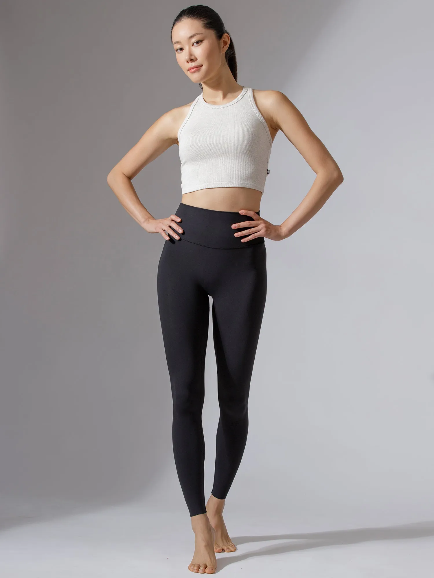 EVERYDAY RIBBED CROPPED SINGLET