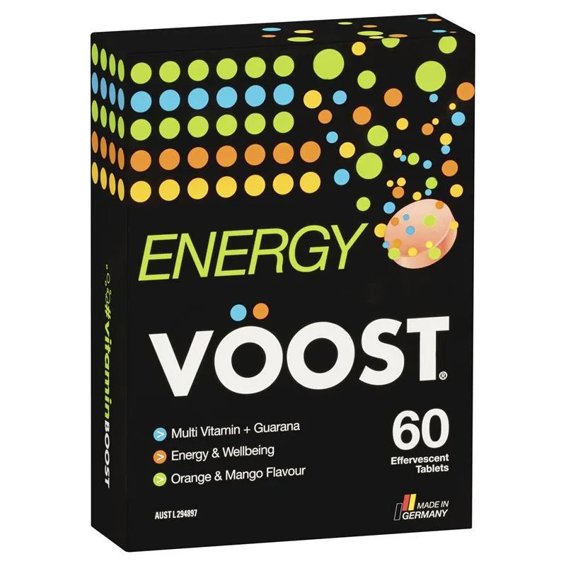 [Expiry: 07/2025] Voost Energy Orange & Mango Effervescent 60 Tablets
