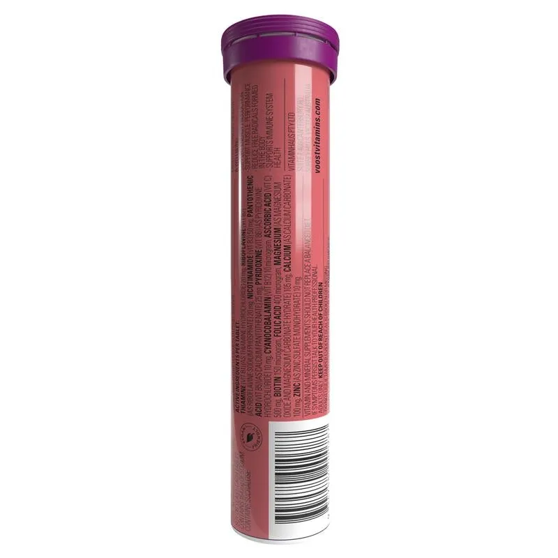 [Expiry: 09/2025] Voost Vitamin B  Performance (Apple   Berry Flavour) Effervescent 60 Tablets