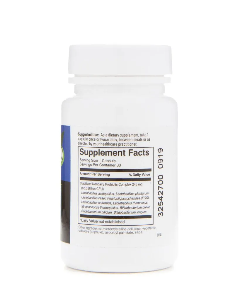 EZ Health Solutions© Ultimate Complete Flora 50  Billion Gluten Free, Vegan Probiotic Supplements 30 Capsules