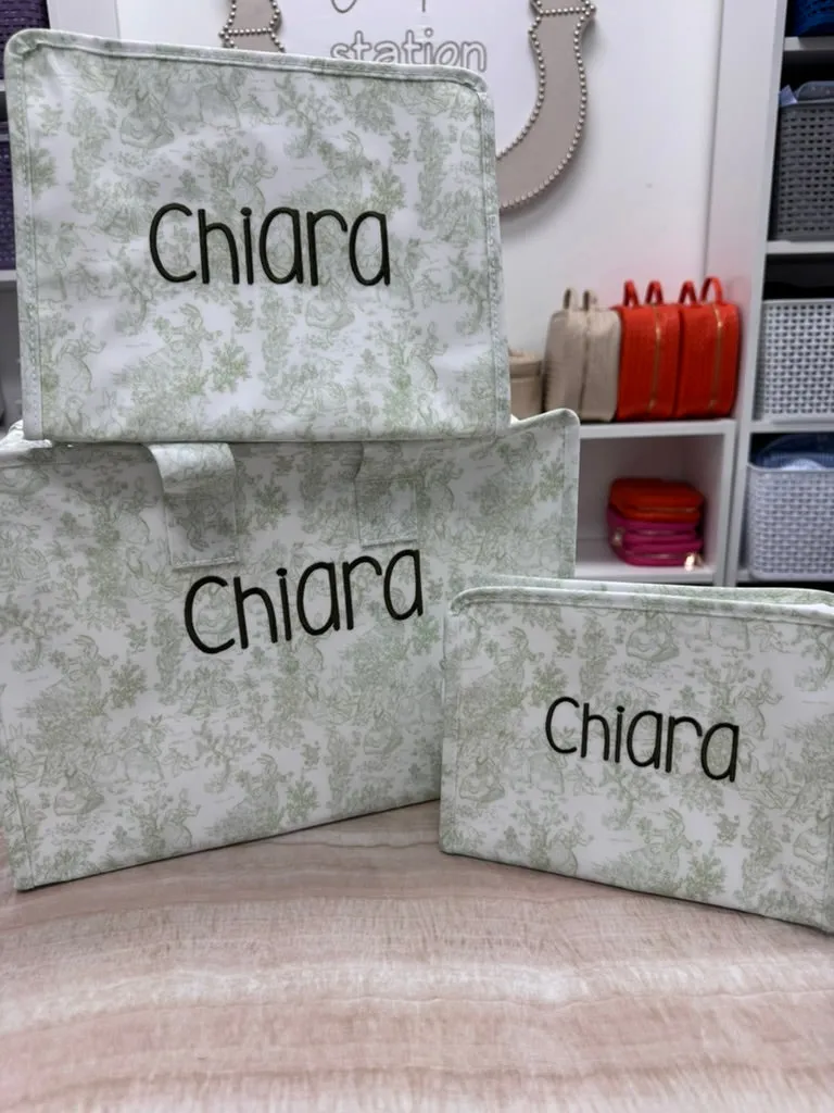 Fancy Toile Green Girl Bundle