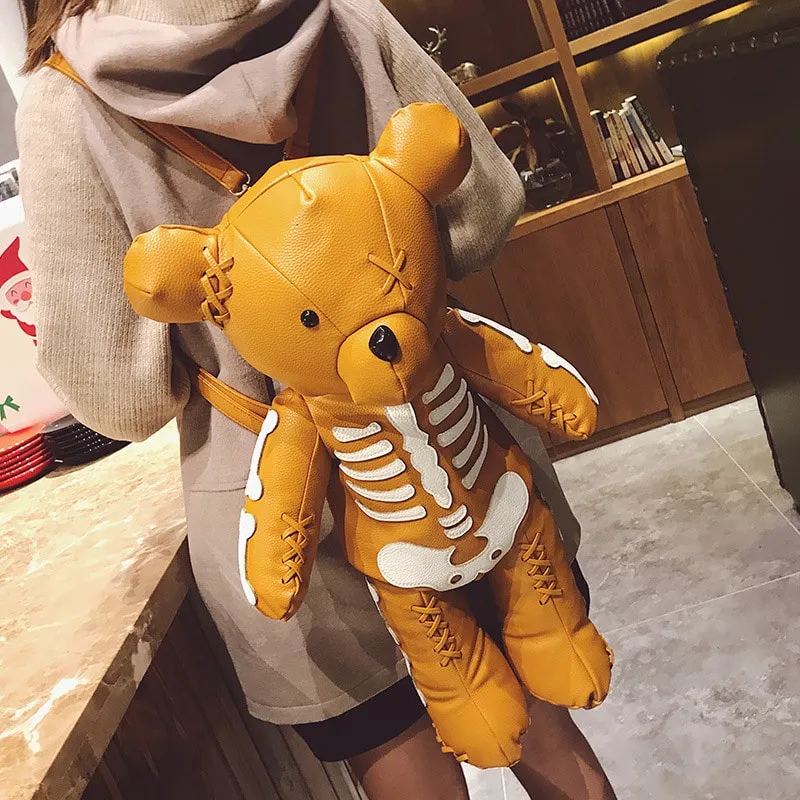 Fashion Skeleton Bear Backpack