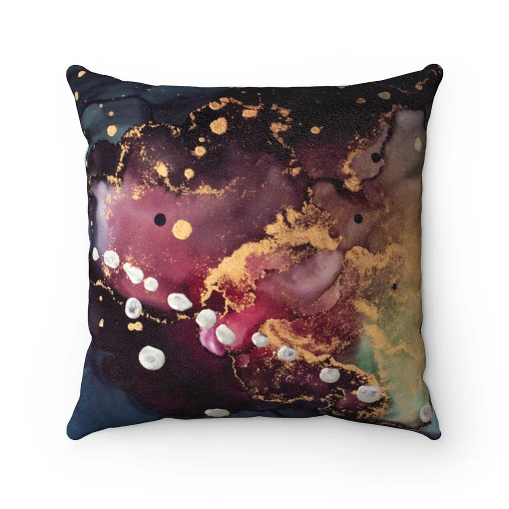 Faux Suede Square Pillow - Maya