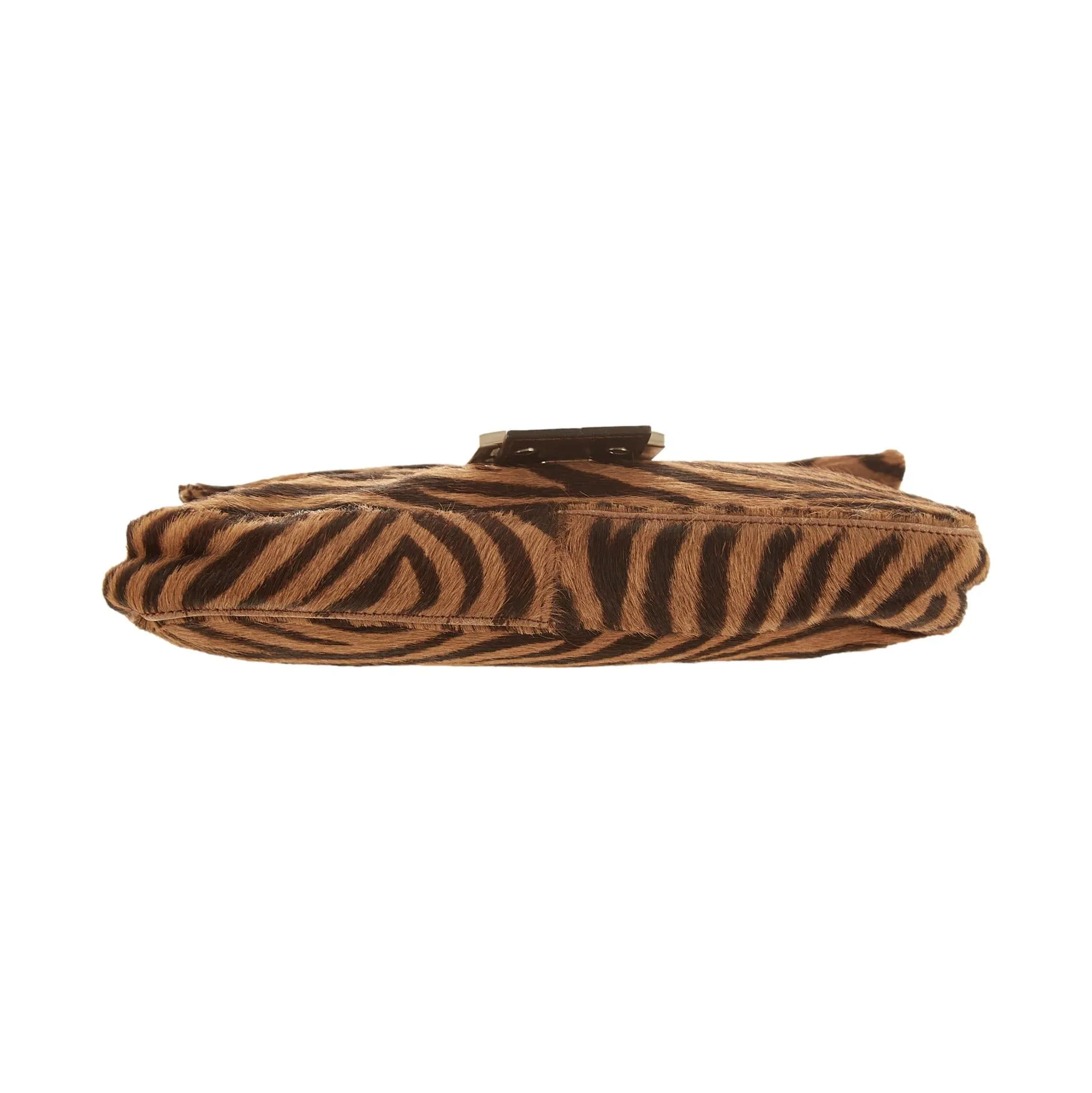 Fendi Brown Tiger Print Baguette