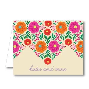 Fiesta Border Folded Notecard