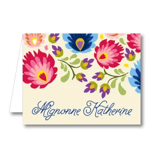 Fiesta Floral Folded Notecard