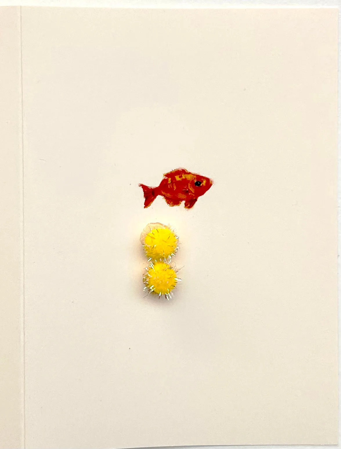 Fish stacked pom-pom