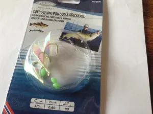 Fladen Cod and mackerel rig luminous hooks   #17-3630