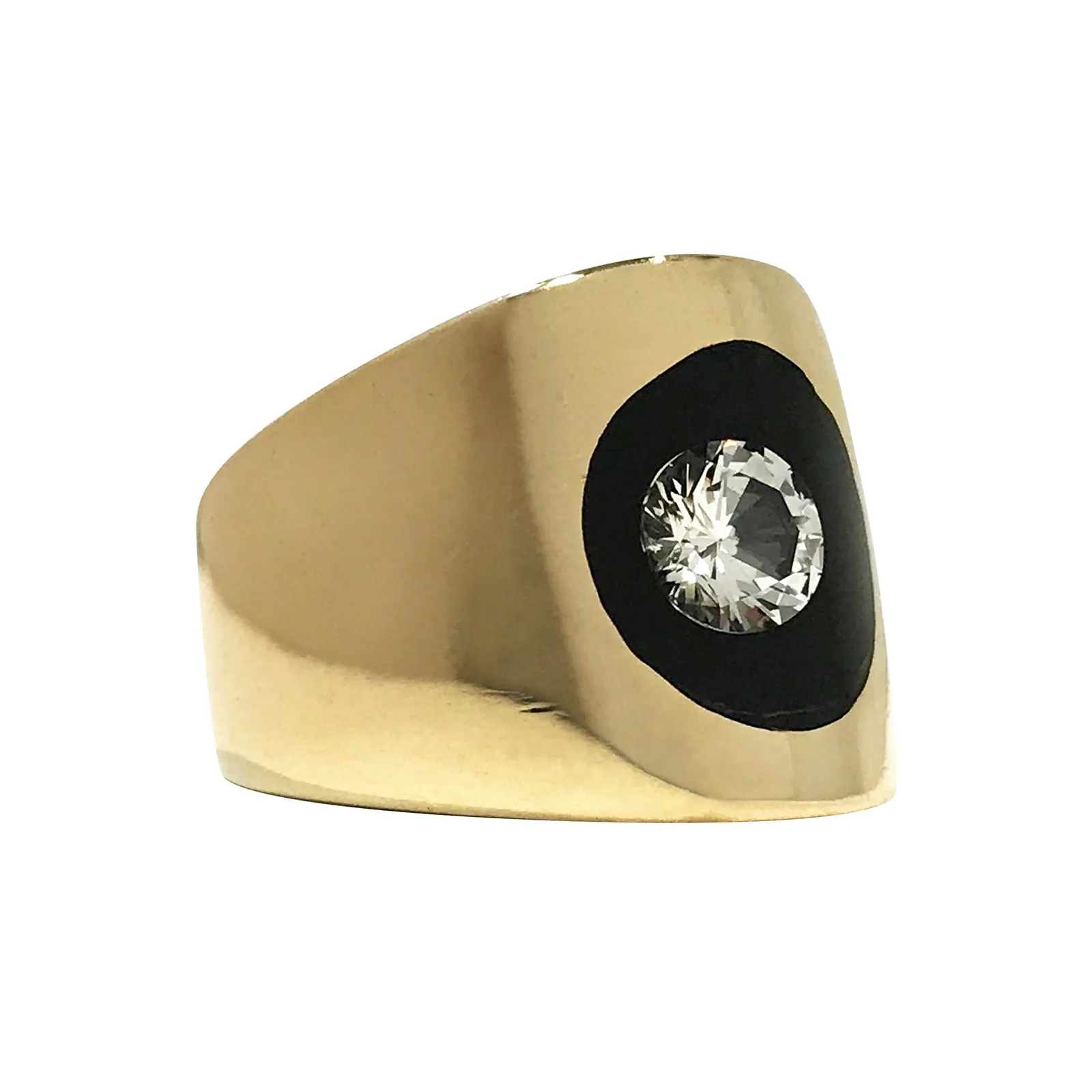 Floating Diamond Lucite Ring - 0.50ct (size 5 and 9 1/2)