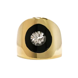 Floating Diamond Lucite Ring - 0.50ct (size 5 and 9 1/2)