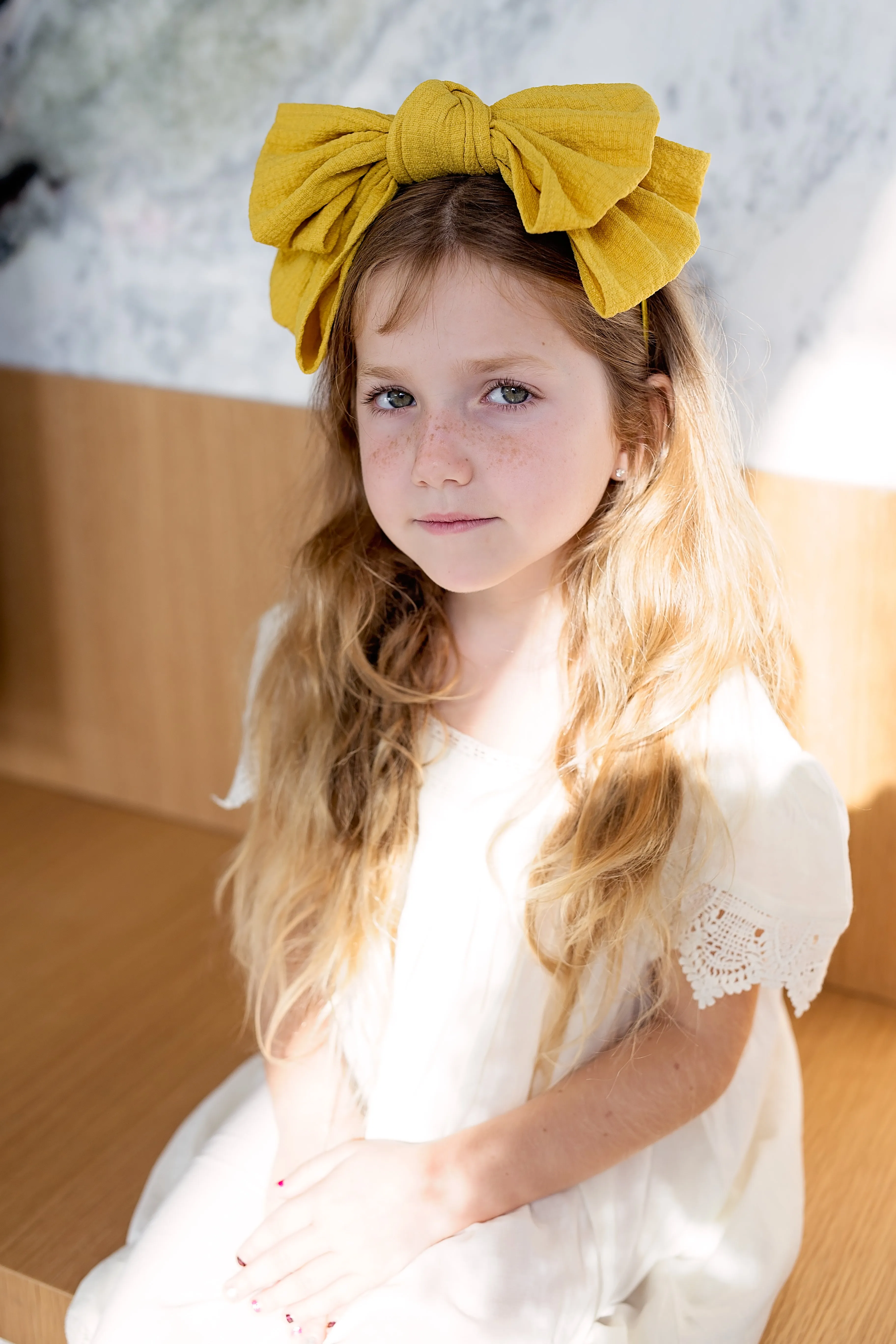 Floppy Muslin Headband - Sky Blue
