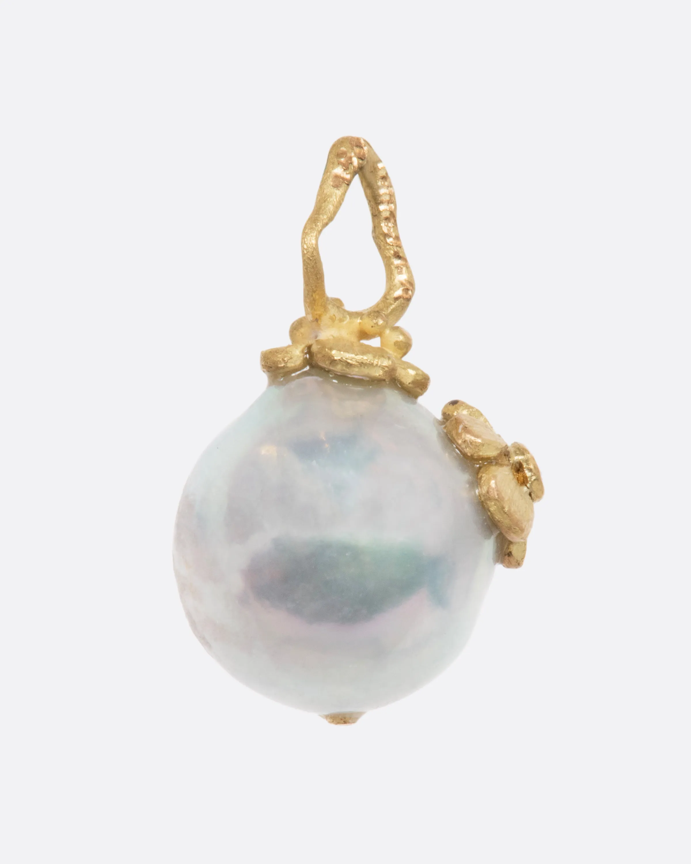 Floral Akoya Pearl Pendant