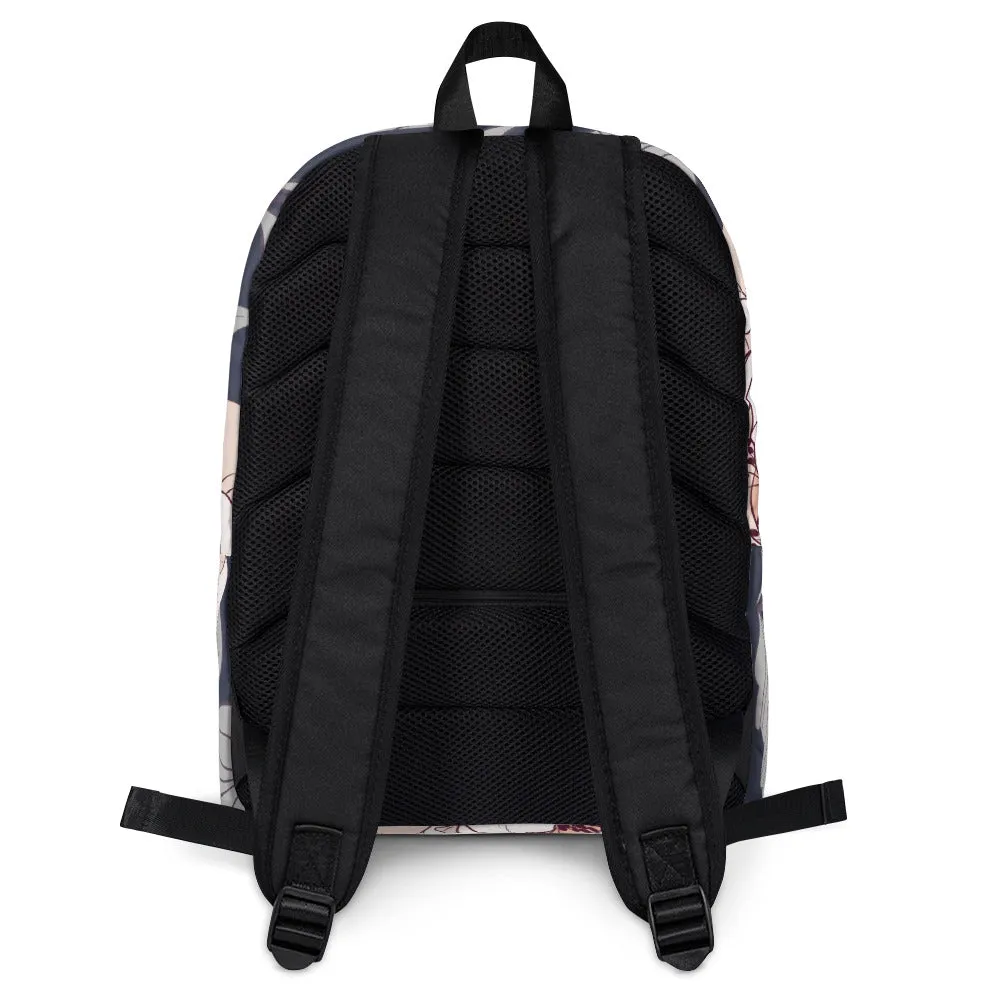 Flower Painting - Sustainably Made Backpack