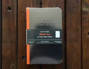 FNC-33 Field Notes Black Ice Ruled Paper 3-Pack