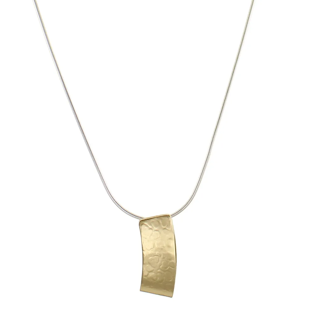 Folded Arc Long Necklace