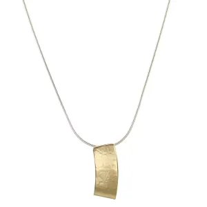 Folded Arc Long Necklace