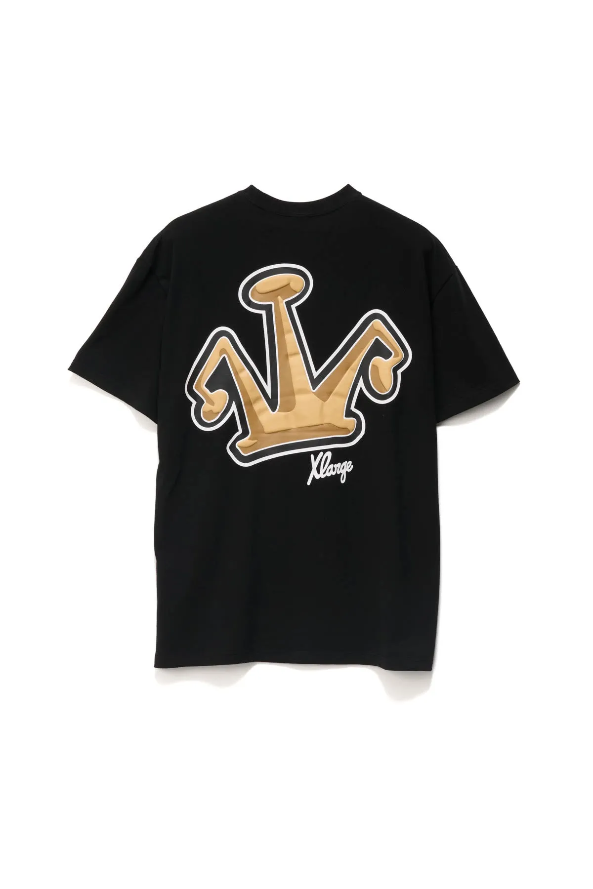 FOLDED CROWN TEE - SOLID BLACK