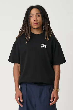 FOLDED CROWN TEE - SOLID BLACK