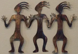 Folded Flute Kokopelli x3