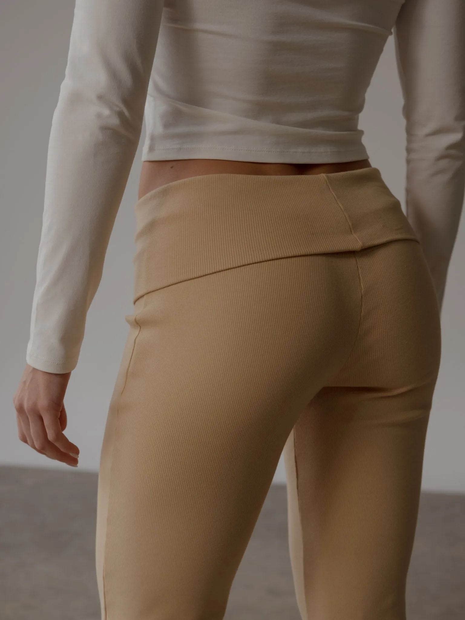 FOLDED LOUNGE PANT - SAND