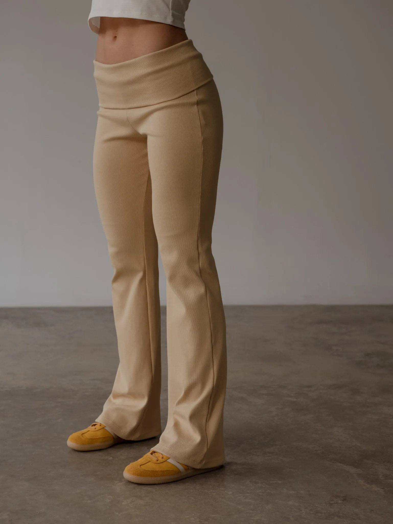 FOLDED LOUNGE PANT - SAND