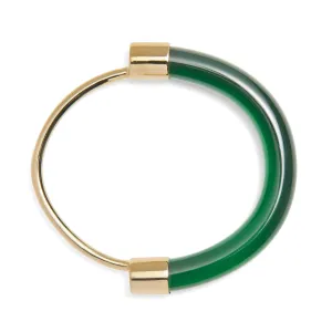 Fraction Bracelet in Gold and Emerald