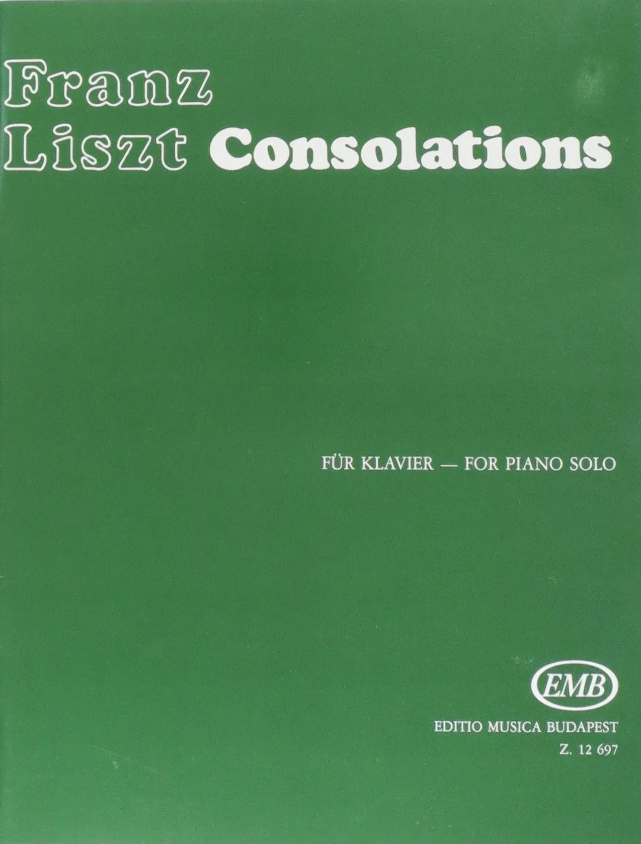 Franz Liszt, Consolations For the Piano