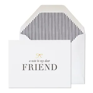 FRIENDSHIP - SP - A NOTE TO MY DEAR FRIEND