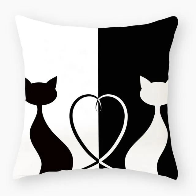 Funny Cat Cartoon Character Cat Cushions