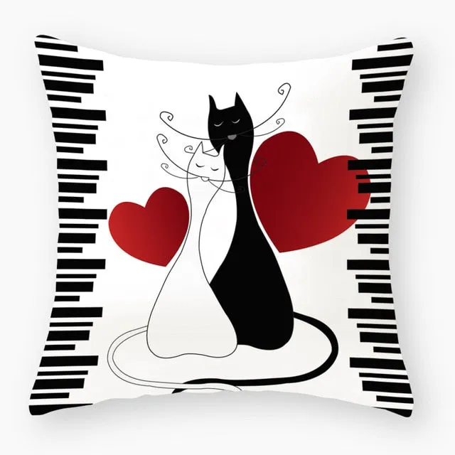 Funny Cat Cartoon Character Cat Cushions