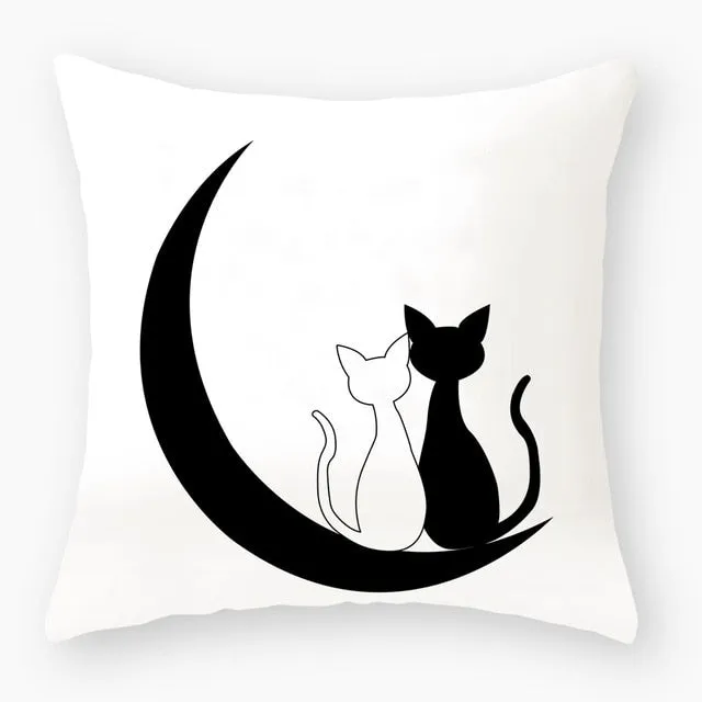 Funny Cat Cartoon Character Cat Cushions