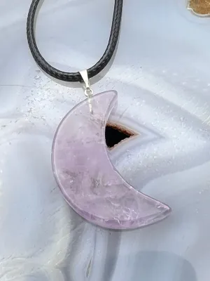 Gemstone Moon Pendant
