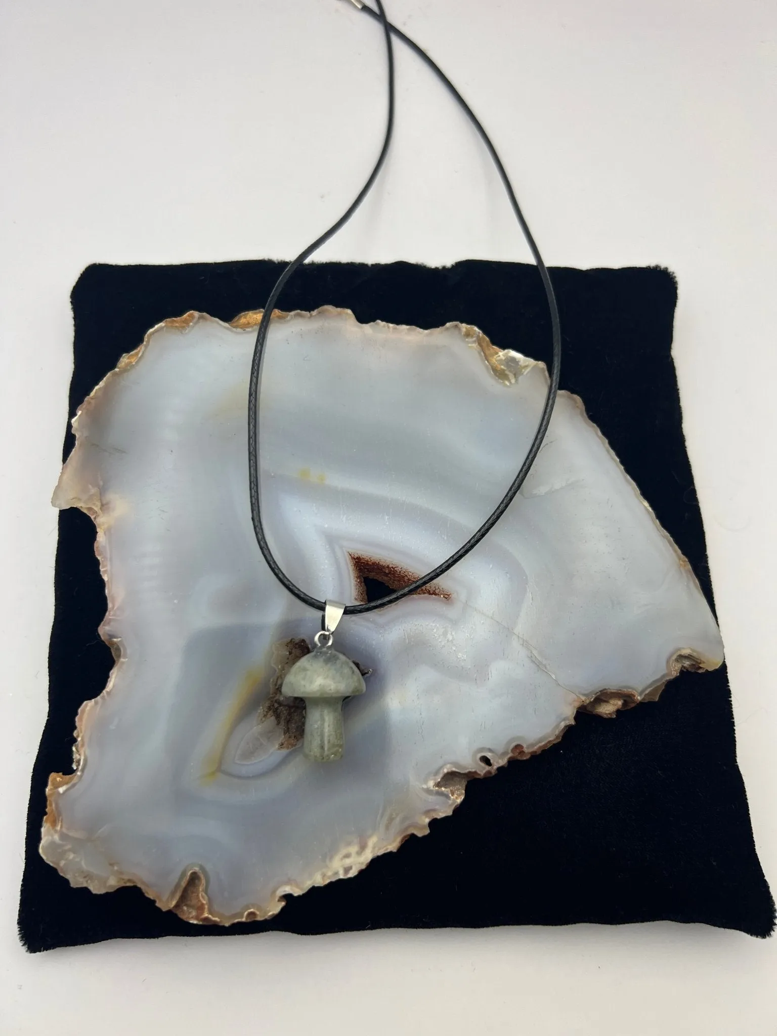 Gemstone Mushroom Pendant