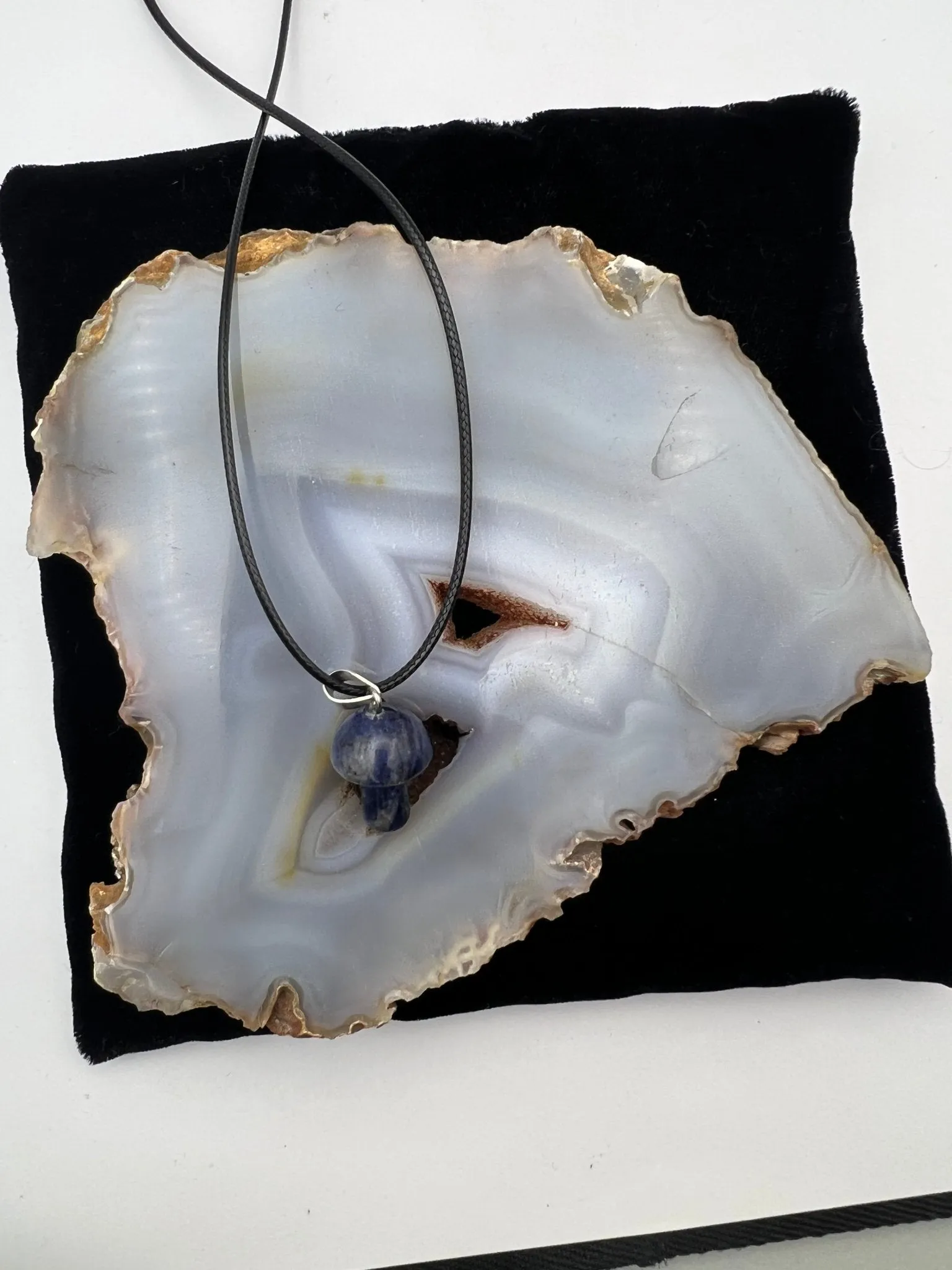 Gemstone Mushroom Pendant
