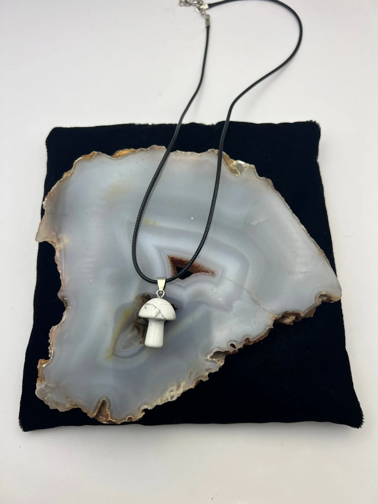 Gemstone Mushroom Pendant