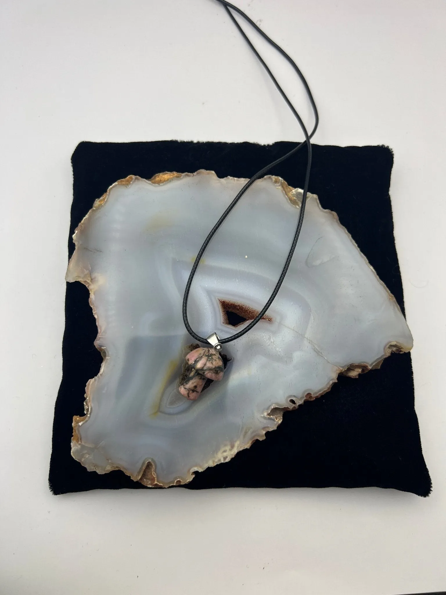 Gemstone Mushroom Pendant