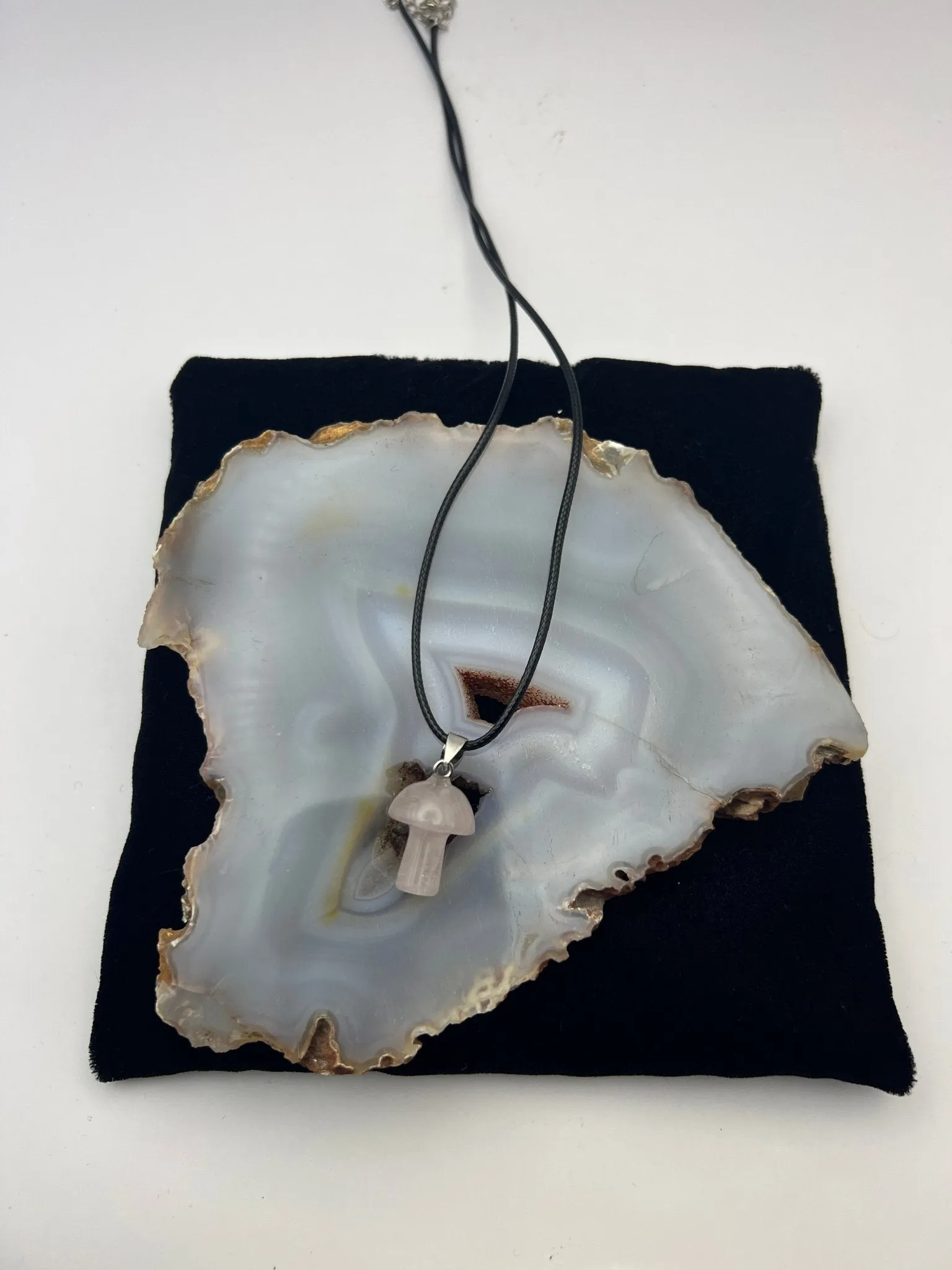 Gemstone Mushroom Pendant