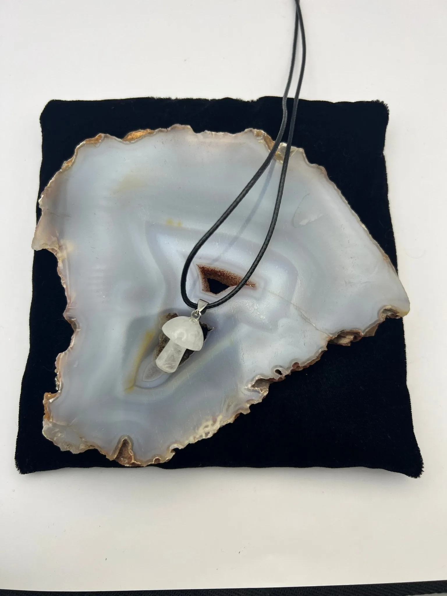 Gemstone Mushroom Pendant