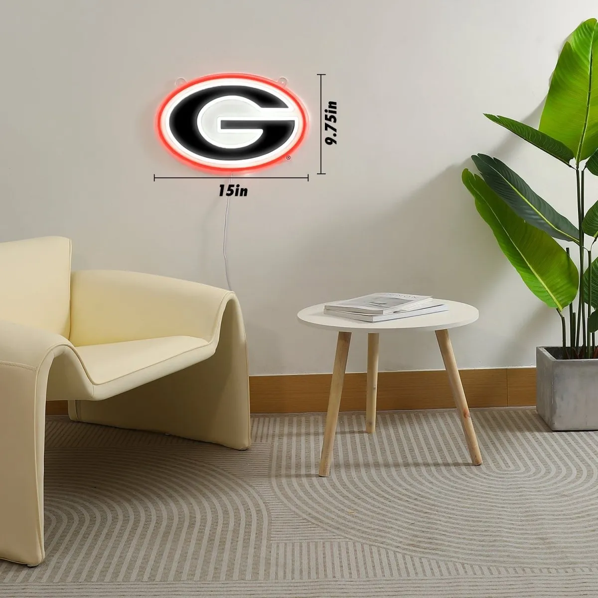 Georgia Bulldogs: Die-Cut LED Neon Sign