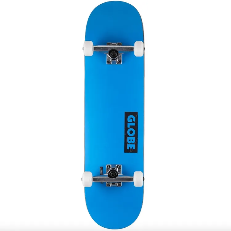 Globe Goodstock Neon Blue Complete Skateboard 8.375"