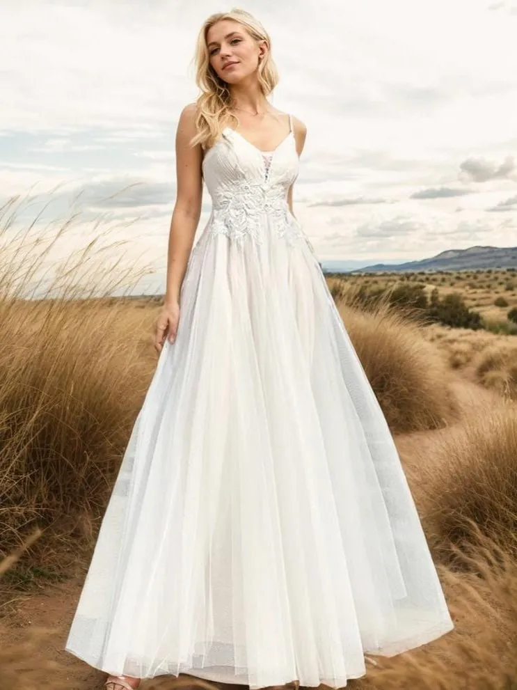 Gloria beaded Ivory/nude wedding gown Express NZ Wide