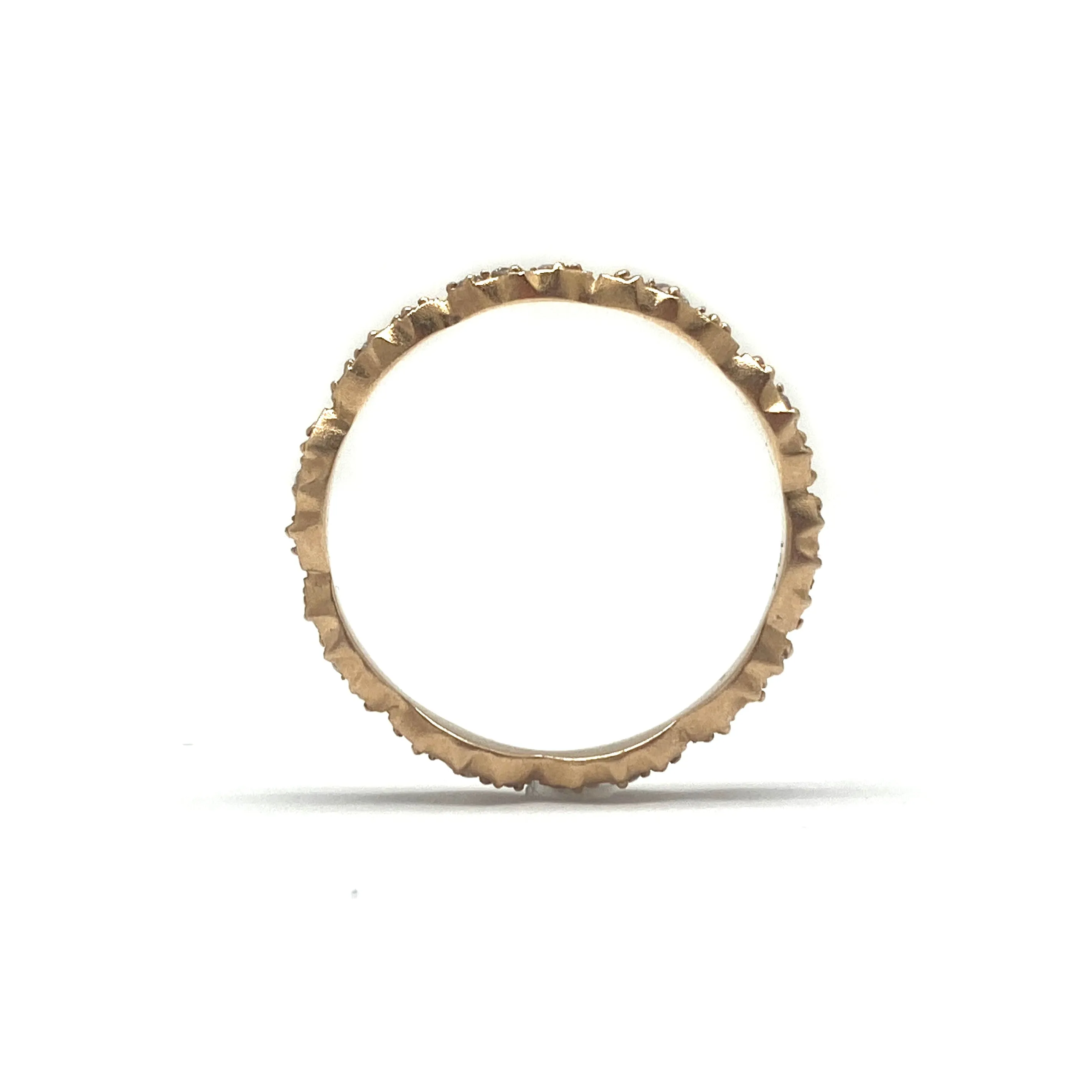 Gold and Diamond Band Ring