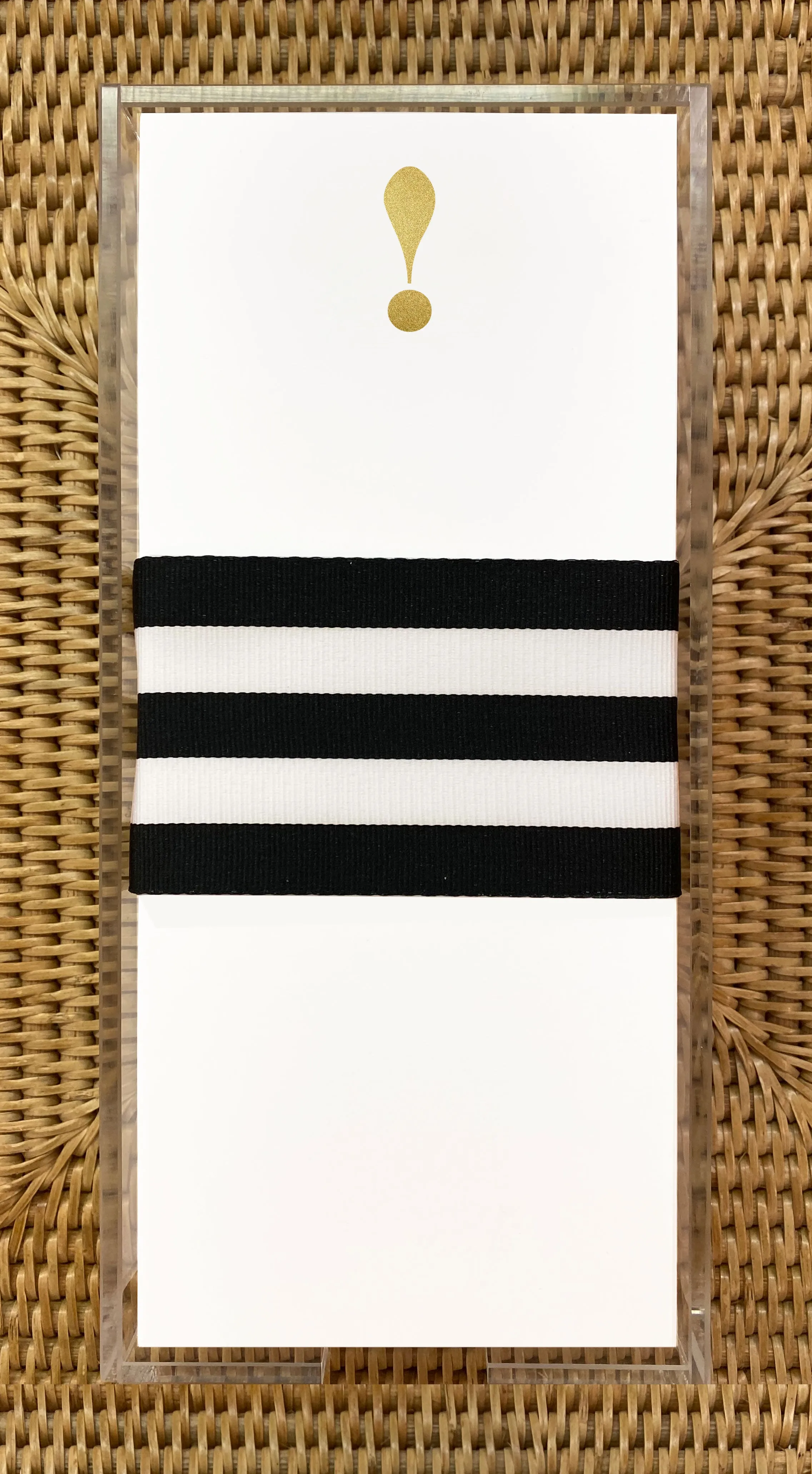 Gold Foil Exclamation Buck