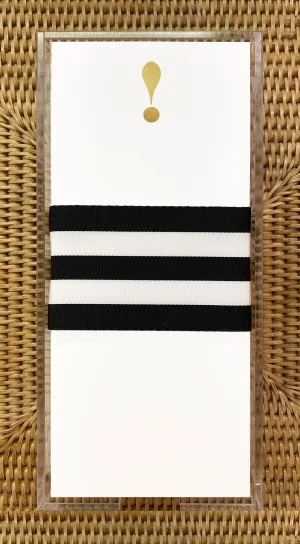 Gold Foil Exclamation Buck