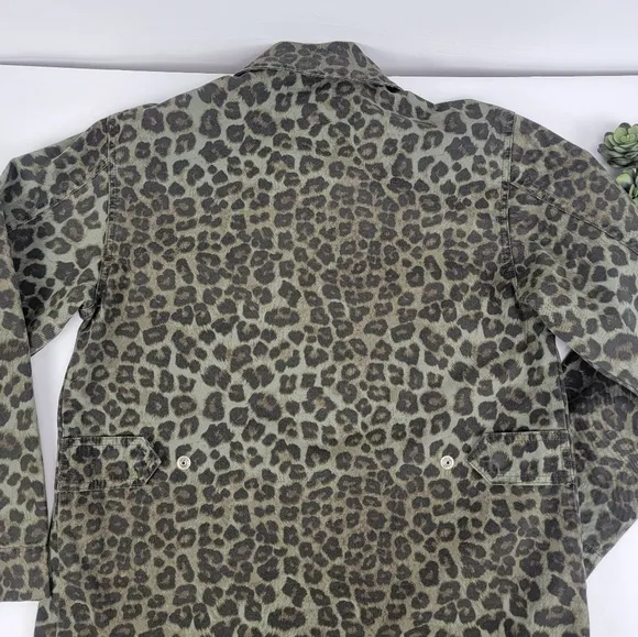 Good American Leopard Utility Jacket