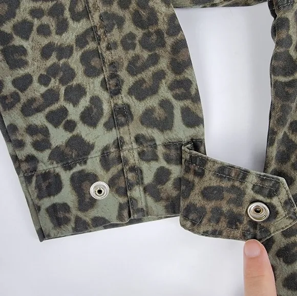 Good American Leopard Utility Jacket