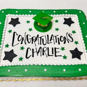 Graduation Grad Stars Sheet Cake